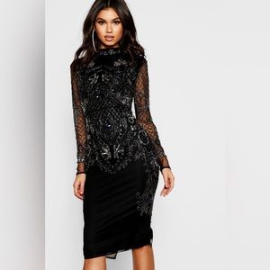 BOOHOO // Boutique Embellished Midi Dress